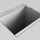 Illustration of a web browser window forming a hole on the ground
