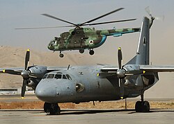 Afghan MI-17 and An-26